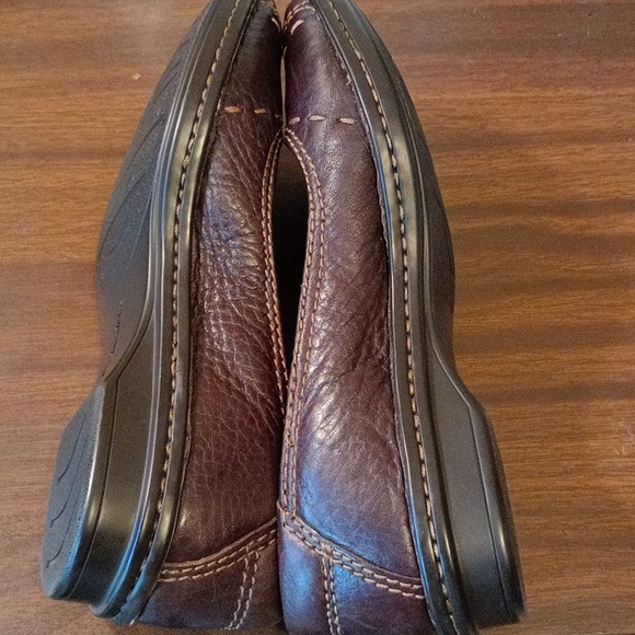 Clarks brown leather ladies bendables shoes size 5 in mint condition. - Picture 6 of 9